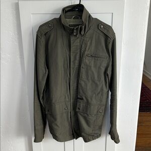 KR3W Military Style Field Jacket in Olive
